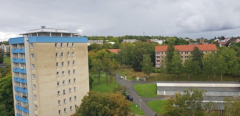 Dachblick: Bieblacher Hang