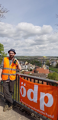 Peter Weyell am 13.4.2024 am Schlossberg